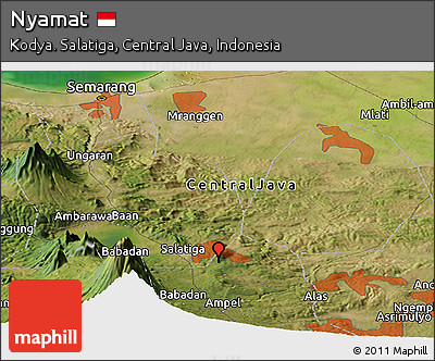 Satellite Panoramic Map of Nyamat