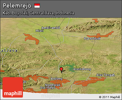 Satellite Panoramic Map of Pelemrejo