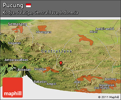Satellite Panoramic Map of Pucung