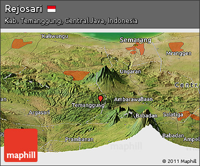 Satellite Panoramic Map of Rejosari