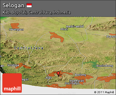 Satellite Panoramic Map of Selogan