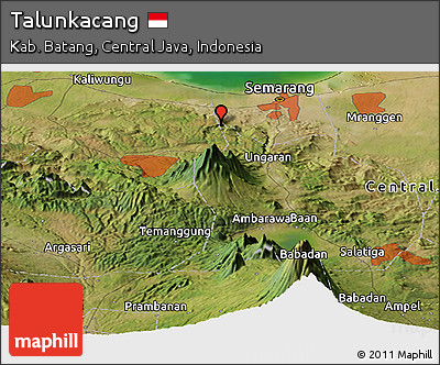 Satellite Panoramic Map of Talunkacang