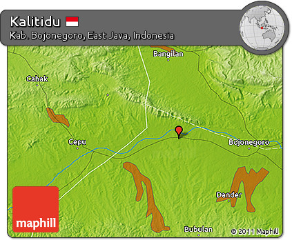 Physical 3D Map of Kalitidu