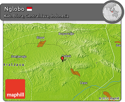 Physical 3D Map of Nglobo