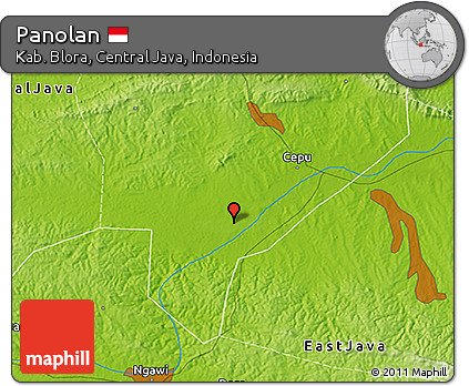 Physical 3D Map of Panolan