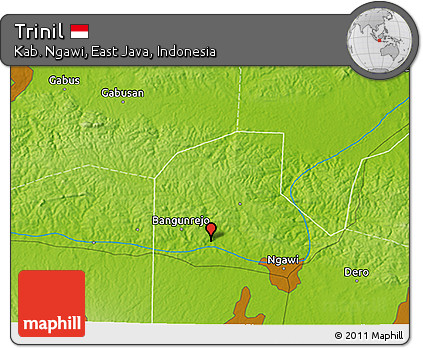 Physical 3D Map of Trinil
