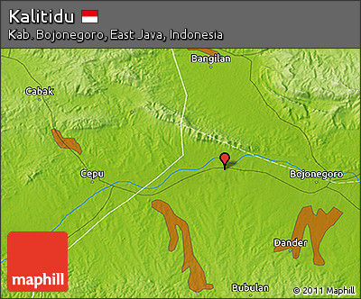 Physical 3D Map of Kalitidu