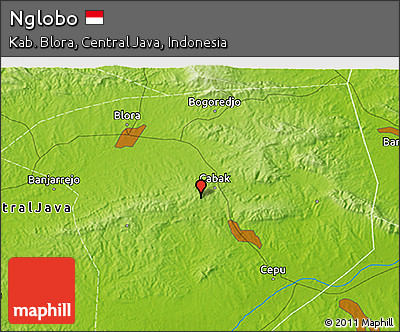 Physical 3D Map of Nglobo