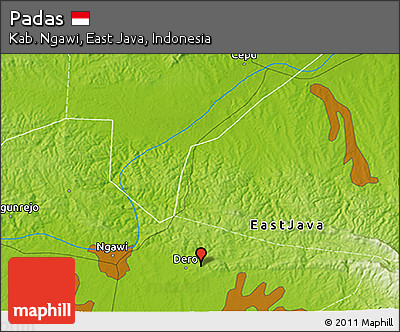 Physical 3D Map of Padas