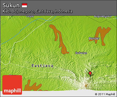 Physical 3D Map of Sukun