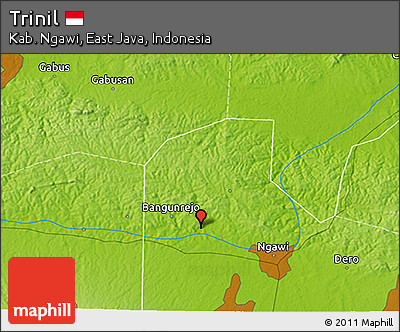 Physical 3D Map of Trinil