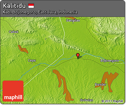 Physical 3D Map of Kalitidu