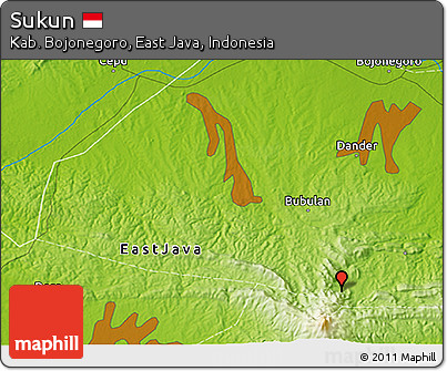Physical 3D Map of Sukun