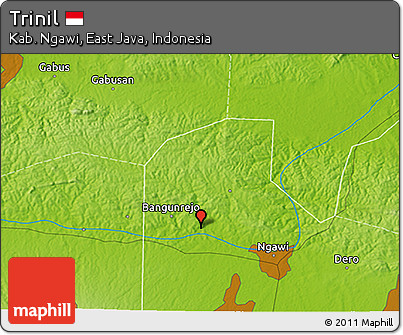 Physical 3D Map of Trinil