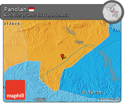 Political 3D Map of Panolan