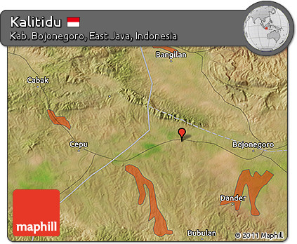 Satellite 3D Map of Kalitidu