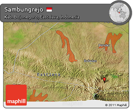 Satellite 3D Map of Sambungrejo