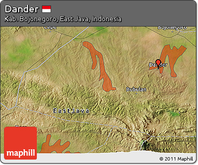 Satellite 3D Map of Dander