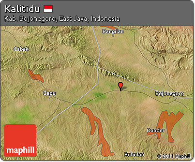 Satellite 3D Map of Kalitidu