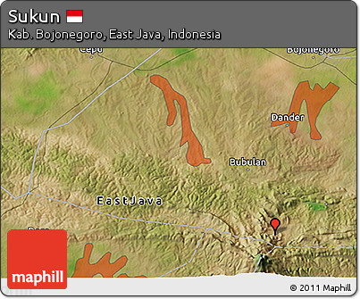 Satellite 3D Map of Sukun