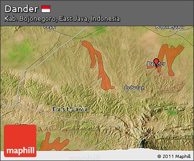 Satellite 3D Map of Dander