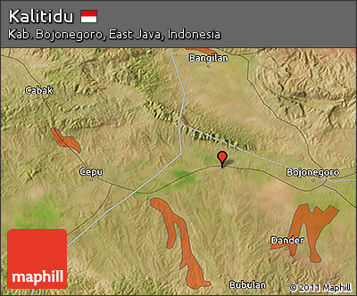 Satellite 3D Map of Kalitidu