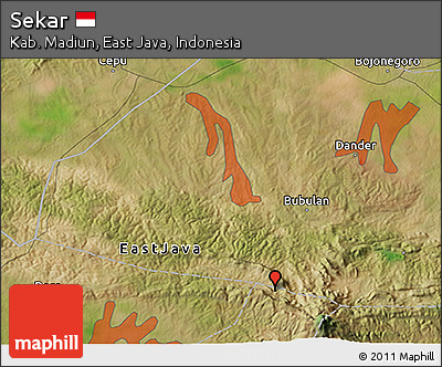 Satellite 3D Map of Sekar
