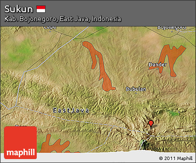 Satellite 3D Map of Sukun