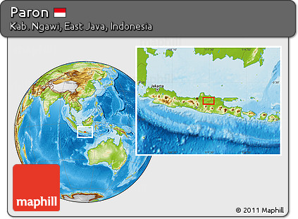 Physical Location Map of Paron