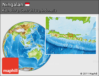 Physical Location Map of Ningalan