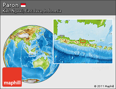 Physical Location Map of Paron