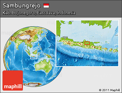 Physical Location Map of Sambungrejo
