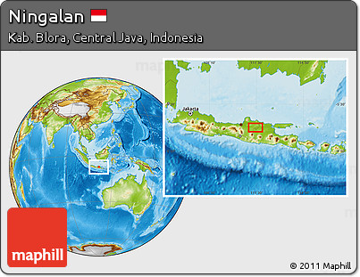 Physical Location Map of Ningalan