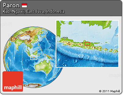 Physical Location Map of Paron