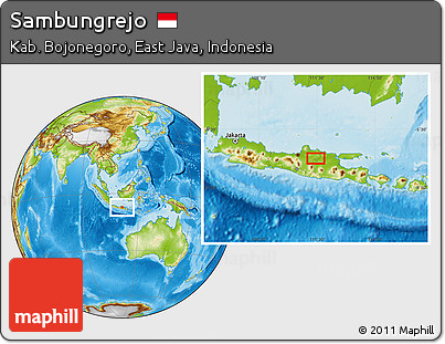 Physical Location Map of Sambungrejo