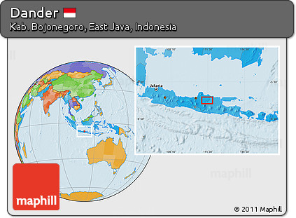Political Location Map of Dander