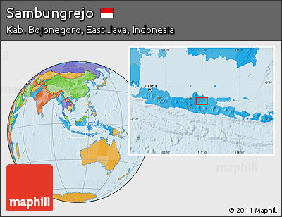 Political Location Map of Sambungrejo