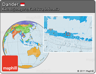 Political Location Map of Dander