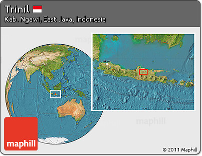 Satellite Location Map of Trinil