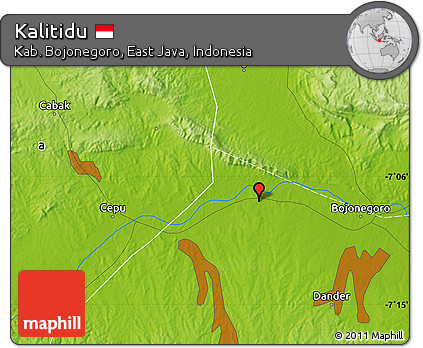 Physical Map of Kalitidu