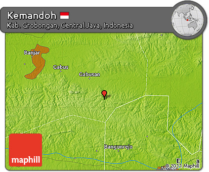 Physical Map of Kemandoh