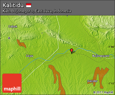 Physical Map of Kalitidu