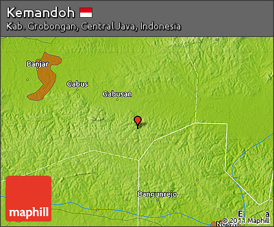Physical Map of Kemandoh