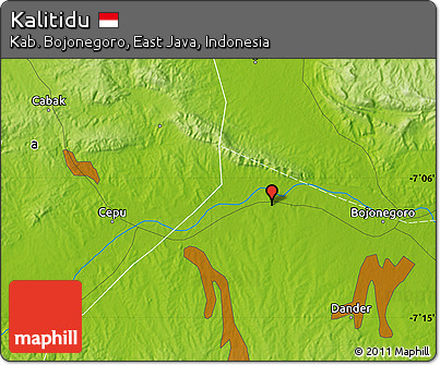 Physical Map of Kalitidu