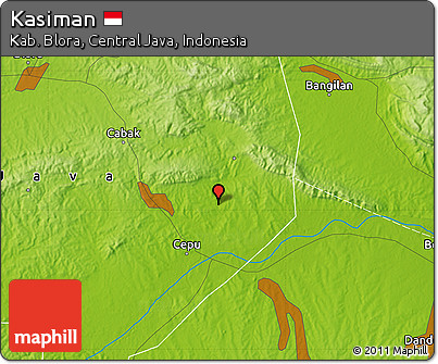 Physical Map of Kasiman