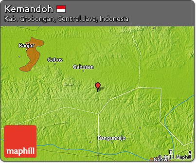 Physical Map of Kemandoh