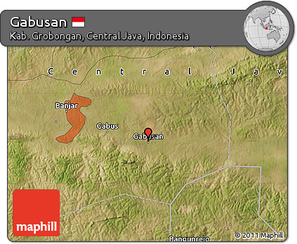 Satellite Map of Gabusan