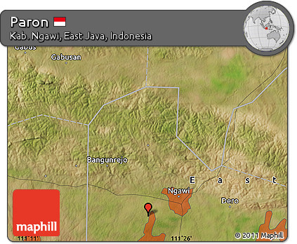 Satellite Map of Paron
