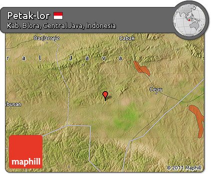 Satellite Map of Petak-lor