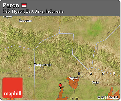 Satellite Map of Paron